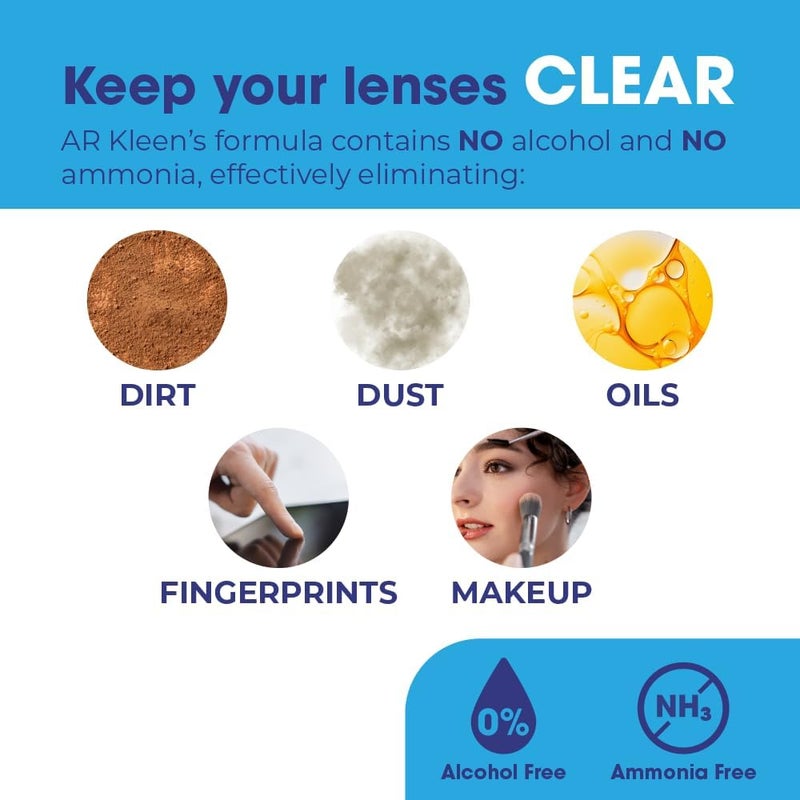 Optigear AR Kleen® 4oz Spray Pump | Multi-Purpose Lens Cleaner | No Streaks | Ammonia and Alcohol Free - Image 3